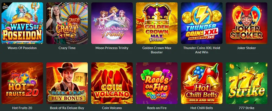 Lista gier Lemon Casino